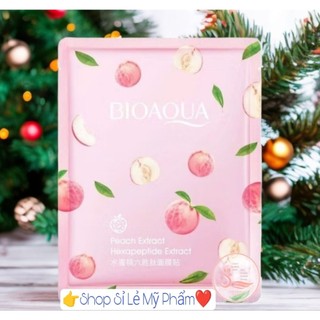 Mặt nạ Bioaqua Spa Peach Xtract cấp ẩm dưỡng trắng hồng mềm mịn làm sáng làm đều màu da bản cao cấp giành cho spa