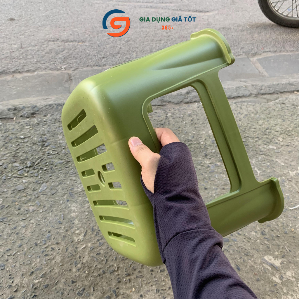 Ghế đẩu thấp nhựa PP Song Long - ghế ngồi xổm mini chịu lực tốt, dùng trong nhà ngoài trời