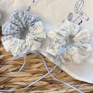 Scrunchies dây buộc tóc dễ thương tone màu pastel nữ tính cho bạn gái