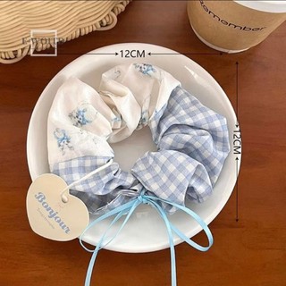 Scrunchies dây buộc tóc dễ thương tone màu pastel nữ tính cho bạn gái