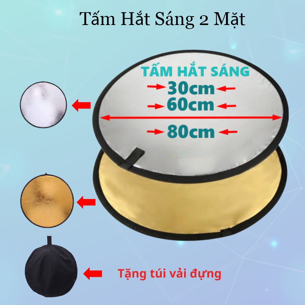 Tấm hắt sáng chụp ảnh chuyên nghiệp - Đầy đủ các size 30cm 60cm 80cm