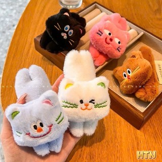 Kẹp tóc mèo bông ngộ nghĩnh thú bông mềm mại mẫu mới phong cách Hàn Quốc