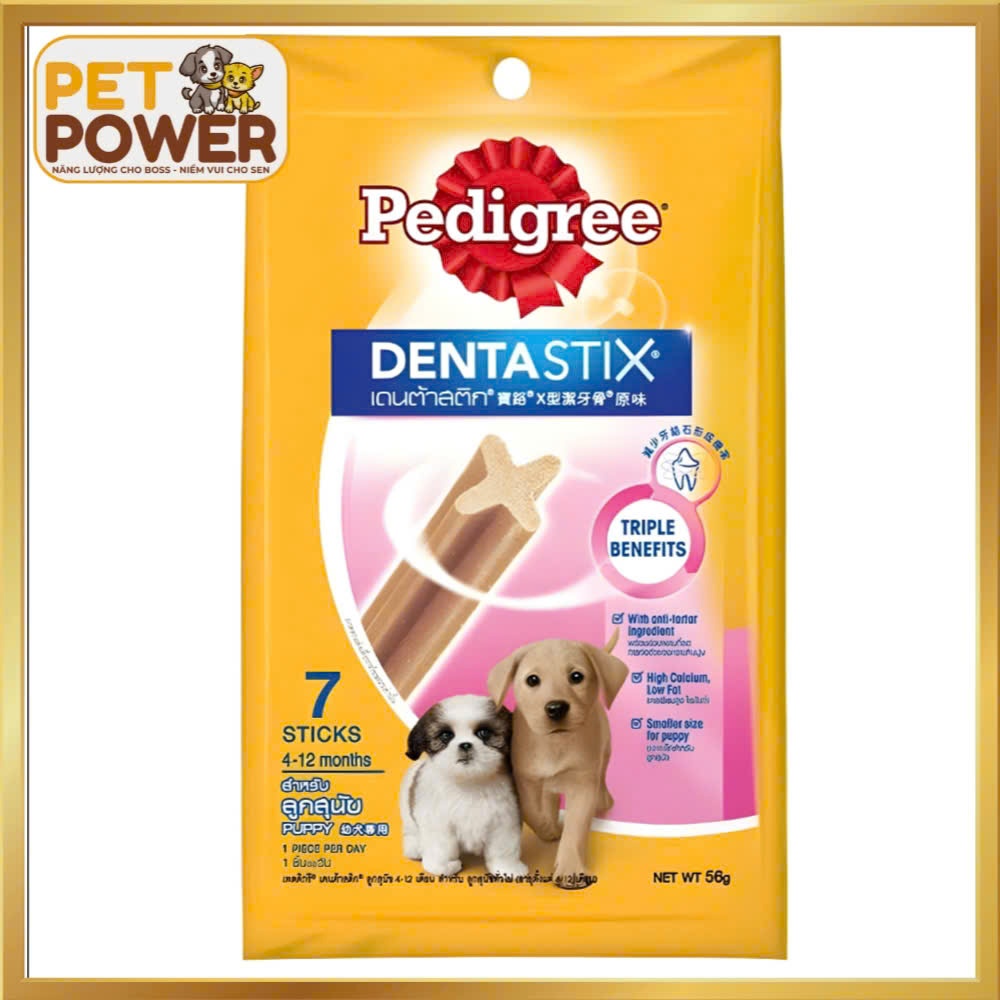 Xương gặm sạch răng Dentastix Pedigree Gà cho chó