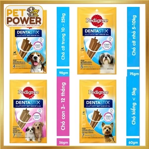Xương gặm sạch răng Dentastix Pedigree Gà cho chó