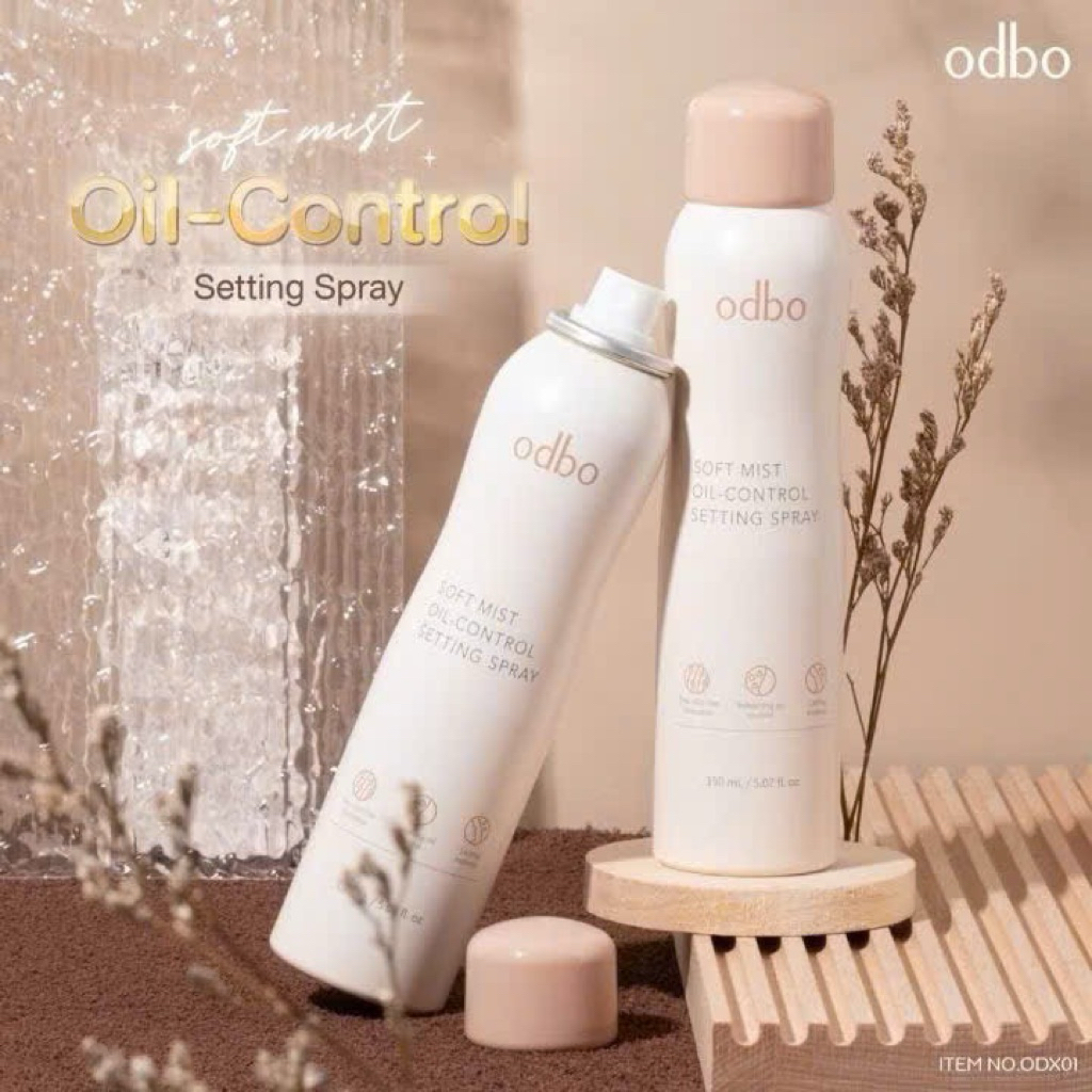 Xịt Khóa Trang Điểm Odbo Soft Mist Oil-Control 150ml | Kiềm dầu, giữ lớp makeup lâu trôi, dưỡng ẩm150ml