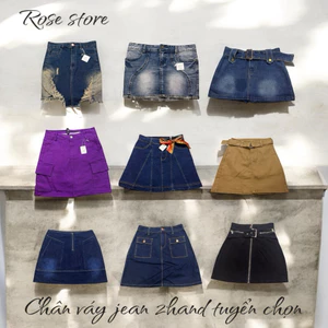 CHÂN VÁY JEAN 2HAND ,CHÂN VÁY JEAN DÁNG NGẮN(nhiều mẫu)