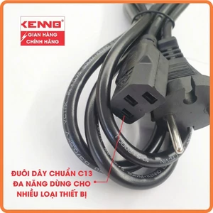 DÂY NGUỒN ĐA NĂNG KENNO, lõi đồng loại 1, cắm nồi cơm, ấm sắt thuốc, màn hình , máy in , máy tính