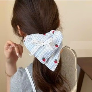 Scrunchies Dây Cột Tóc Thiết Kế Mẫu Vuông Cỡ Lớn Mới Hàn Quốc Dễ Thương