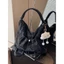 Túi Xách Nữ Đeo Chéo Tote Giỏ Xách Siêu Basic Có 2 Ngăn Gồm Ngăn Phụ Dây Rút Cá Tính Tặng Kèm Charm Gấu Xinh Xắn - ST997