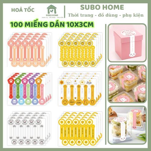 100 miếng tem dán tự dính dài ép kim nhiều màu đen trắng hồng vàng niêm ...