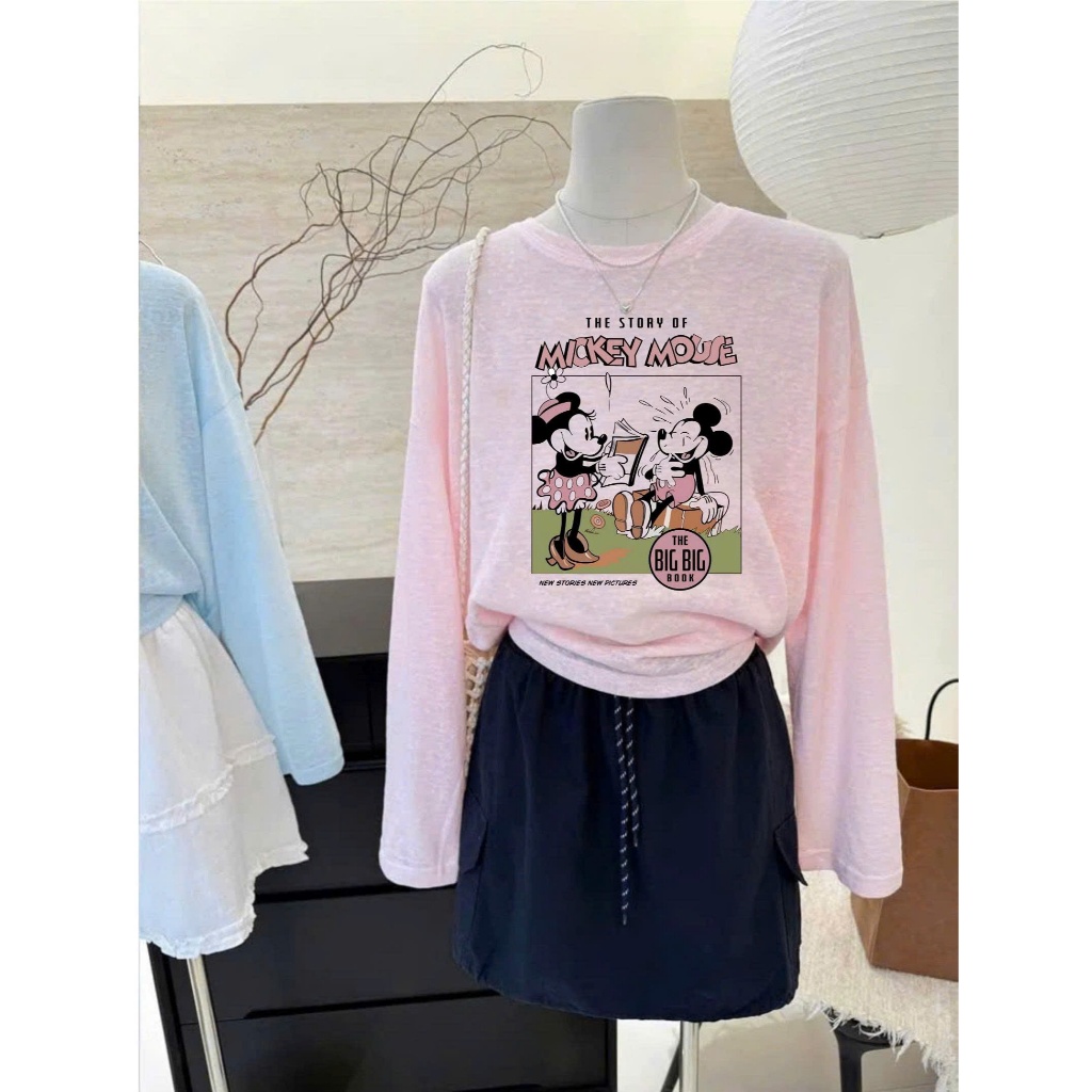 Mẫu Mới Áo thun dài tay in hình JULY FASHION, Áo thun nữ tay dài mềm mại ấm áp mùa Thu Đông, Chất thun xượt mịn đẹp