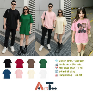 Áo thun oversize nam nữ Arttee mẫu Mập Như Heo – Cotton 100% 250gsm, in bền đẹp - Trend Hài Hước