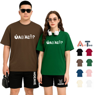 Áo Thun In Chữ Ủa Alo Hài Hước Nam Nữ Unisex Cổ Tròn In Slogan Hot Trend Hài Hước Local Brand Arttee
