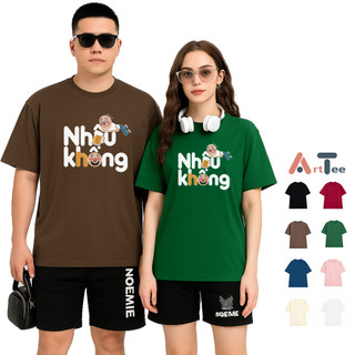 Áo thun oversize nam nữ Arttee mẫu Nhậu Không – Cotton 100% 250gsm, in bền đẹp - Trend Hài Hước