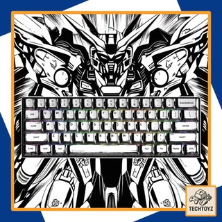 [ Comic ] Bộ Keycaps Trắng Basic - PBT DyeSub - Cherry Profile