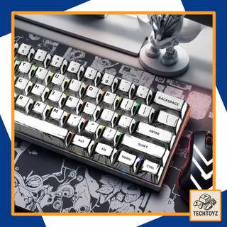 [ Comic ] Bộ Keycaps Trắng Basic - PBT DyeSub - Cherry Profile
