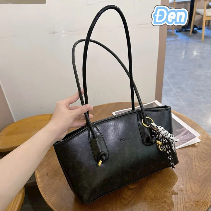 Túi Retro Túi sức chứa lớn dành cho nữ Túi đeo vai đi lại mùa thu đông Túi Tote di động túi tote retro túi tote da