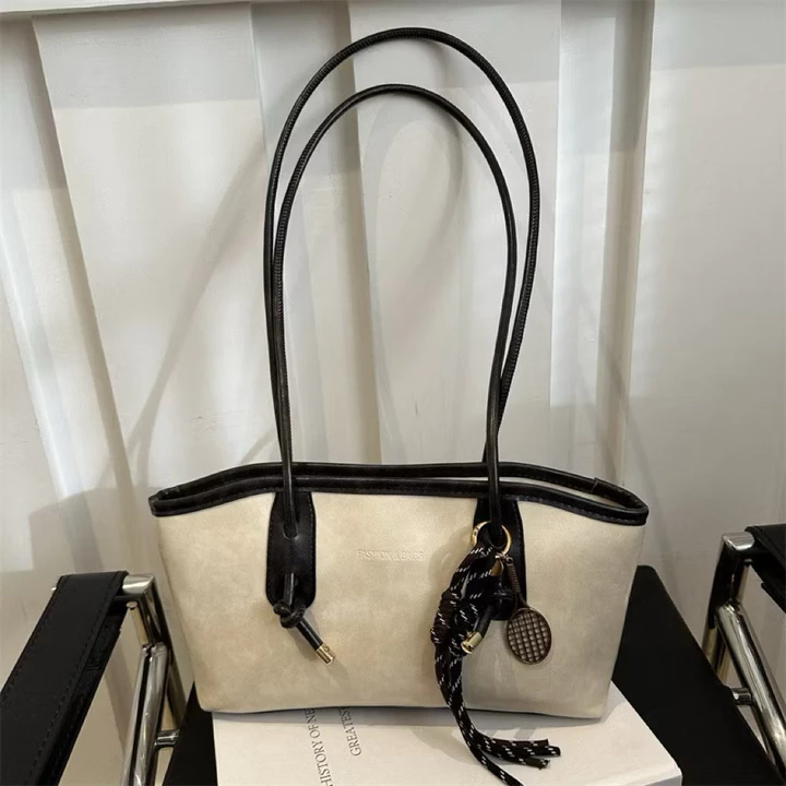 Túi Retro Túi sức chứa lớn dành cho nữ Túi đeo vai đi lại mùa thu đông Túi Tote di động túi tote retro túi tote da