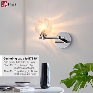 Đèn gắn tường cao cấp Hiwa độc quyền, Đèn tường cao cấp phong cách hiện đại, Đèn tường sang trọng công nghệ Đức