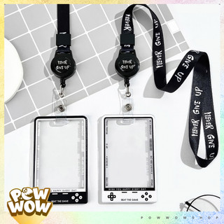 Bao Đựng Thẻ Nhân Viên Nhựa Mica Trong Suốt Phong Cách Hoạ Tiết Gaming Màn Hình Máy Game Thú Vị