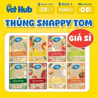 [THÙNG 24 GÓI] Pate Trái Cây Snappy Tom Gói 70g, Pate Snappy Tom Trái Cây, Hoa Quả Cho Mèo