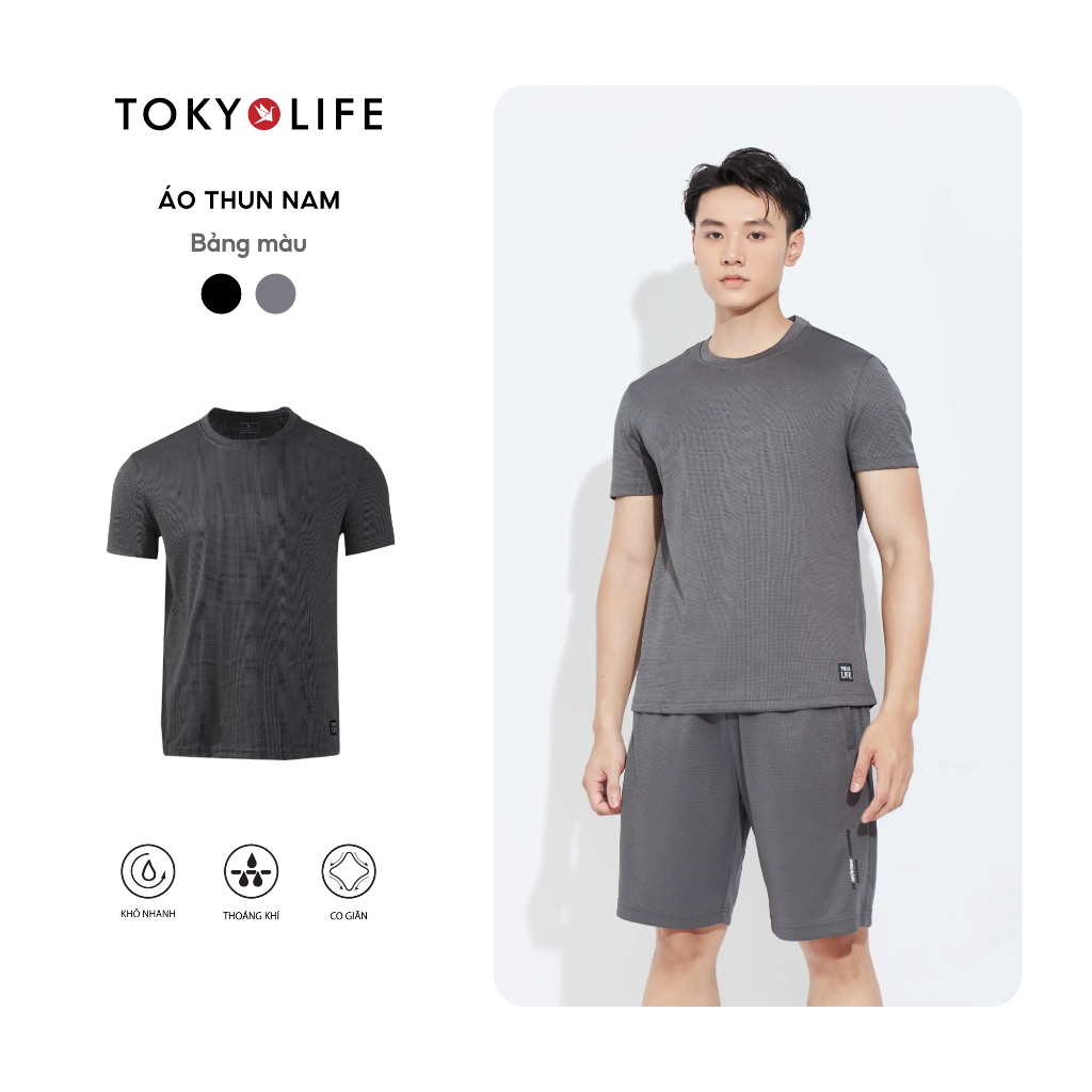Áo Thun Nam Chất Thun Thoáng Khí Làm Mát 40000351- TOKYOLIFE