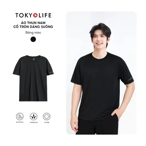 Áo Thun Nam Cổ Tròn Dáng Suông Phong Cách Thể Thao Năng Động Thoáng Khí 40004747 - TOKYOLIFE