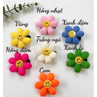 [Loại đẹp] Kẹp hoa cúc mặt cười by MiuMiuBeBe