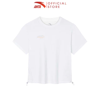 ANTA SS Nữ Training Áo Thun Ngắn Thể Thao Pickleball Cầu lông Chạy bộ Tập gym Thoáng khí 162437144U