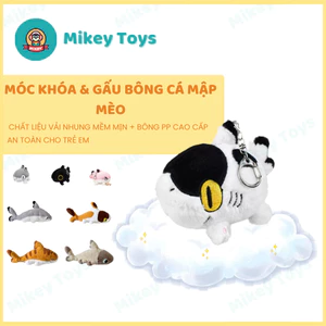 Móc Khóa & Gấu Bông Cá Mập Chân Mèo Sharkitty Tralala – Đồ Chơi Bông Nhồi Bông Dễ Thương Hot 2025