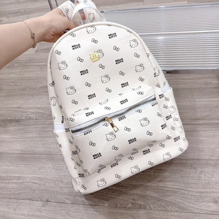 (Dây Quai Nhỏ) Balo Hello Kitty đi học nam nữ thời trang size40 vừa A4 lattop chất da đẹp đi chơi du lịch tiện dụng BL02