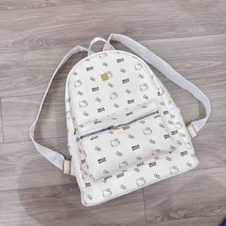 (Dây Quai Nhỏ) Balo Hello Kitty đi học nam nữ thời trang size40 vừa A4 lattop chất da đẹp đi chơi du lịch tiện dụng BL02
