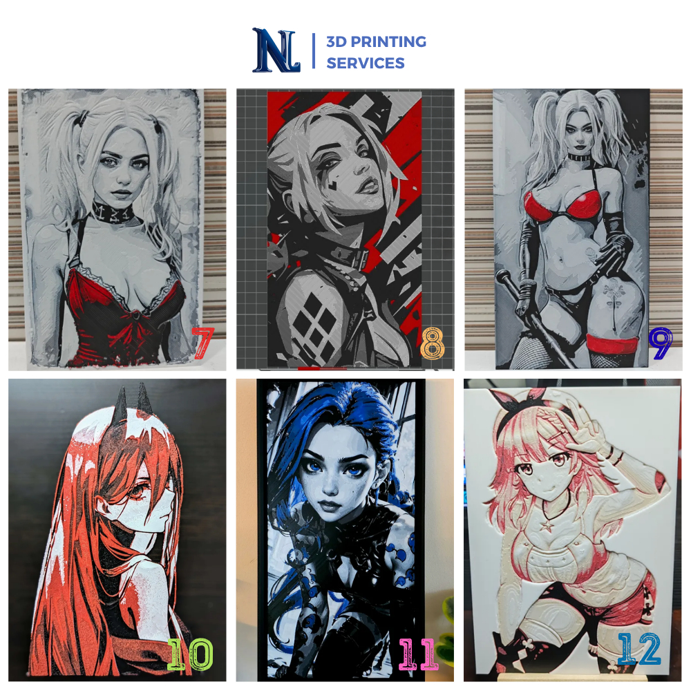 in 3D tranh Anime manga - ảnh theo yêu cầu - Trang trí phòng decor cực đẹp Giá Rẻ | NL3D