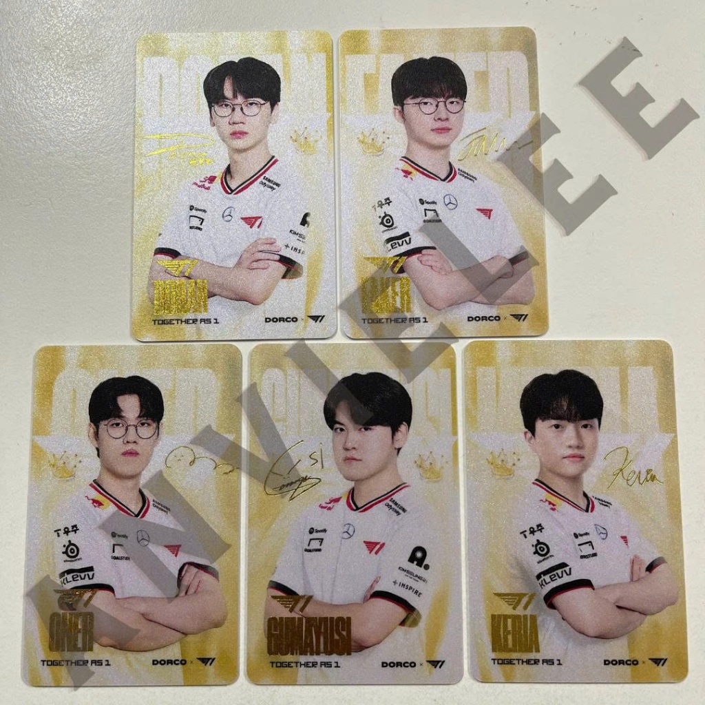 Thẻ bo góc Card T1 2025 photocard Faker Doran Oner Gumayusi Keria Liên ...