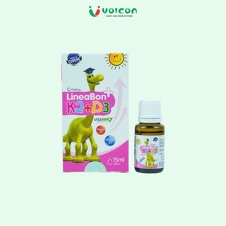 Vitamin Lineabon D3K2 Tinh Khiết Hỗ Trợ Hấp Thu Canxi Tăng Chiều Cao Cho Bé Nhỏ Giọt/Xịt 10ml-15ml