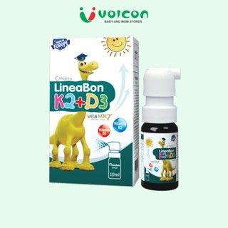 Vitamin Lineabon D3K2 Tinh Khiết Hỗ Trợ Hấp Thu Canxi Tăng Chiều Cao Cho Bé Nhỏ Giọt/Xịt 10ml-15ml