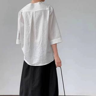 𝗡𝘂𝗻𝘂 - |LY LINEN|- Áo Linen cổ thuyền tay dài basic