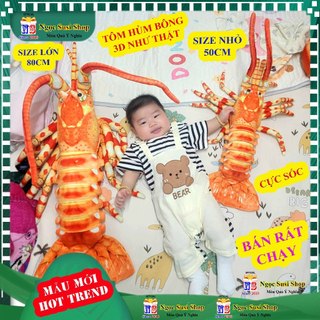 GẤU BÔNG CON CUA ĐỎ 3D GHẸ BÔNG,TÔM HÙM ALASKA NHỒI BÔNG CHO BÉ SIÊU CƯNG ĐẸP NHƯ ẢNH RẤT ĐẸP