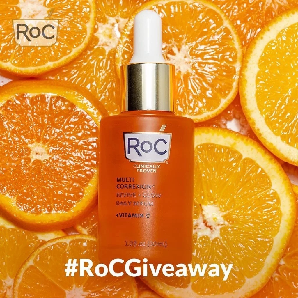 Tinh Chất ROC Vitamin C Revive + Glow Serum 30ml & Kem Dưỡng Gel Cream 48g – Làm Sáng Da, Mờ Thâm, Chống Oxy