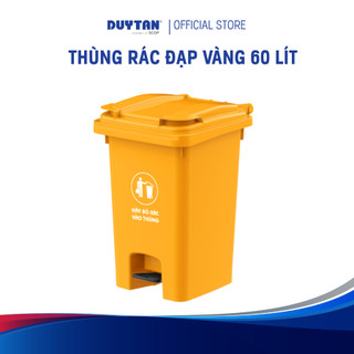 Thùng Rác Đạp nhựa PP, HDPE DUY TÂN, nắp đậy kín, bàn đạp thông minh, dung tích lớn 60L