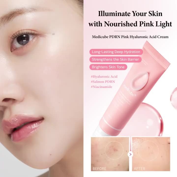 Kem Dưỡng Ẩm Medicube PDRN Pink Hyaluronic Moisturizing Cream 50ml – Kem Cấp Ẩm, Phục Hồi Da, Làm Dịu Da
