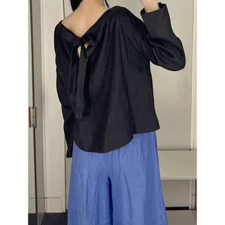 𝗠𝗶𝗹𝗮 𝗟𝗶𝗻𝗲𝗻 - | LY LINEN |  - Áo Linen tay xuông basic thắt nơ lưng