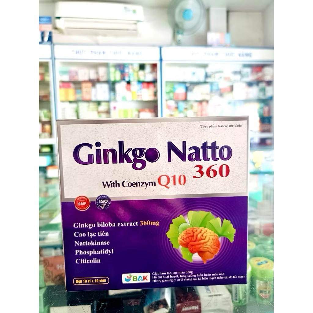 ✅(chính hãng) Ginkgo natto with coenzym q10, hộp 100 viên (hàng loại 1, date mới)