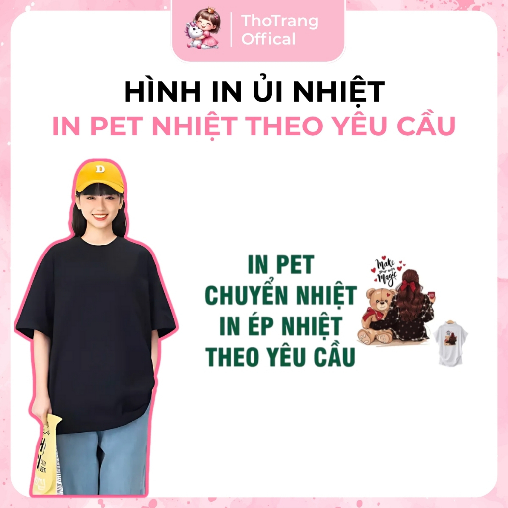 [HỎA TỐC]In pet chuyển nhiệt quần áo theo yêu gửi mẫu cho shop qua mục chát,ủi tại nhà bằng bàn ủi,thao tác đơn giản