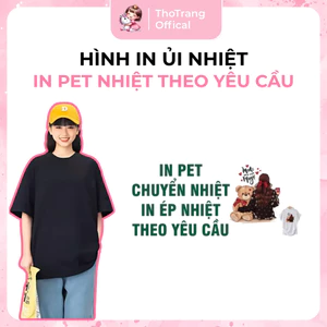 In pet chuyển nhiệt quần áo theo yêu gửi mẫu cho shop qua mục chát,ủi tại nhà bằng bàn ủi,thao tác đơn giản