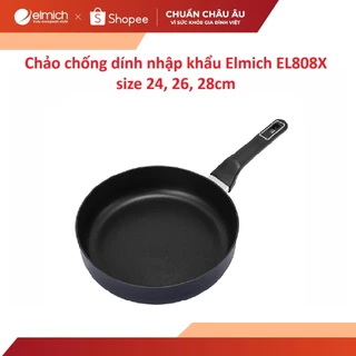 Chảo chống dính nhập khẩu Elmich EL808X size 24, 26, 28cm