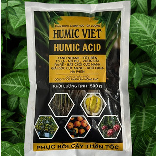 PHÂN BÓN LÁ HUMIC VIỆT Loại 100g - HUMIC ACID ĐA LƯỢNG Phục Hồi Cây Thần Tốc