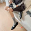 Set 5 đôi tất nữ nơ cổ cao mix màu