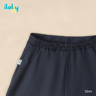 Set đi học bé gái ILABY HCM áo sơ mi trắng và quần giả váy xếp ly xanh navy [KHÔNG KÈM NƠ] [3243+3244]