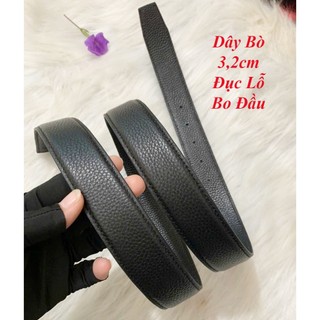 Dây lưng nam da bò bản 32mm 33mm dùng cho khoá kim siêu đẹp tặng kèm đinh đục lỗ